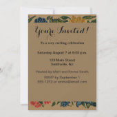Invitation Jardin Floral Designer vintage (Devant)
