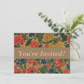 Invitation Jardin Floral Designer vintage (Debout devant)