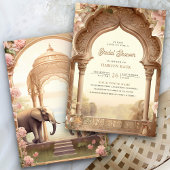 Invitation Jardin Floral Eléphant Fête des mariées du Palais 