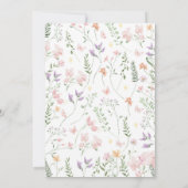 Invitation Jardin Floral Fairy Magique Anniversaire (Dos)