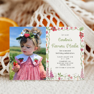 Invitation Jardin floral Farmers Market Anniversaire Photo