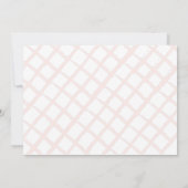 Invitation Jardin Floral Lapin Rose Fille Photo Anniversaire (Dos)