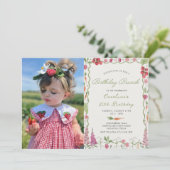 Invitation Jardin floral Marché fermier Anniversaire Brunch (Debout devant)