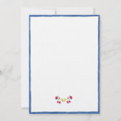 Invitation Jardin Floral Méditerranéen Fête d'anniversaire (Dos)