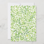 Invitation Jardin Floral Printanier Papillons (Dos)