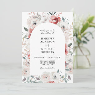 Invitation Jardin floral romantique Mariage élégant