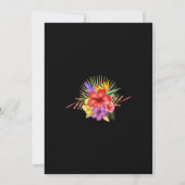 Invitation Jardin floral tropical géométrique (Dos)