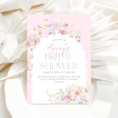 Invitation Jardin Floral Wavy Fleur sauvage Fête des mariées 