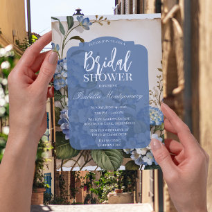Invitation Jardin Français Mariage sous la pluie d'Hydrangea 