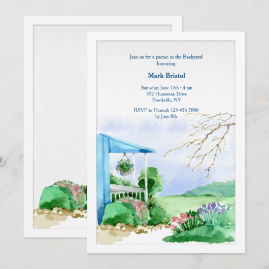 Invitation jardin Garden (Devant / Derrière)