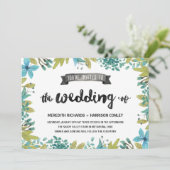 Invitation Jardin Garden Floral Mariage (Debout devant)