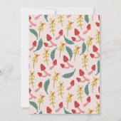 Invitation Jardin Gnome Champignons rose 1er anniversaire (Dos)