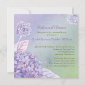 Invitation Jardin Hydrangea Dîner de répétition Mariage (Devant)