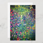 Invitation Jardin italien Gustav Klimt (Devant / Derrière)