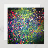 Invitation Jardin italien Gustav Klimt (Devant / Derrière)