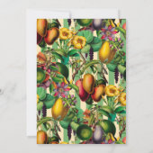 Invitation Jardin Lady 60e fête d'anniversaire Retro Floral (Dos)