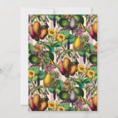 Invitation Jardin Lady 60e fête d'anniversaire Retro Floral (Dos)