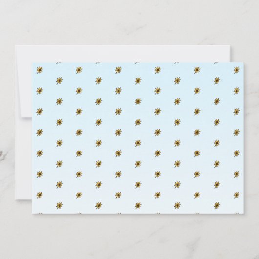 Invitation Jardin mignon fille avec fleurs Anniversaire (Dos)