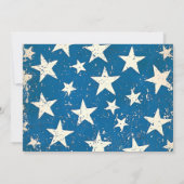 Invitation Jardin moderne du 4 juillet BBQ USA Drapeau (Dos)