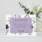 Invitation Jardin moderne | Lavande | Mariage floral RSVP (Debout devant)