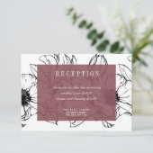 Invitation Jardin moderne | Rose | Mariage floral RSVP (Debout devant)