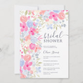 Invitation Jardin pastel fleurs sauvages printemps nuptiale (Devant)