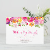 Invitation Jardin peint printemps fleuri mère de jour brunch (Debout devant)