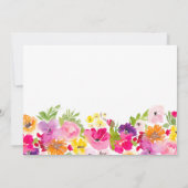 Invitation Jardin peint printemps fleuri mère de jour brunch (Dos)