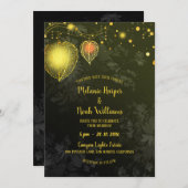 Invitation Jardin Physalis Glam Lanternes Mariages (Devant / Derrière)
