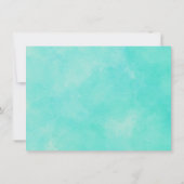 Invitation Jardin Piscine extérieure Fête d'anniversaire (Dos)