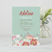 Invitation Jardin Printanier (Debout devant)