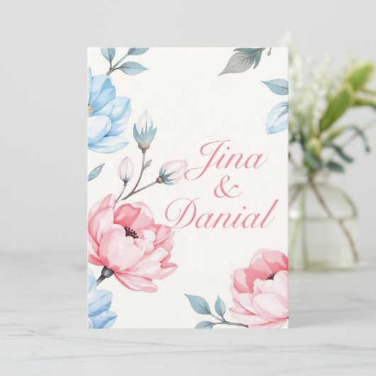 Invitation Jardin qui murmure (Debout devant)