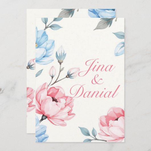 Invitation Jardin qui murmure (Devant / Derrière)