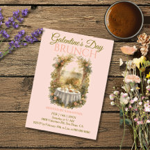 Jardin Rococo Ensoleillé Brunch Galentine Fleurs T