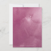 Invitation Jardin romantique aquarelle réception fleurie (Dos)