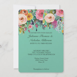 Invitation Jardin romantique Mariage floral