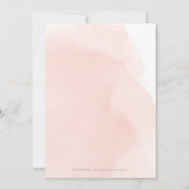 Invitation Jardin romantique pêche Fête des mariées florale (Dos)