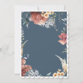 Invitation Jardin romantique Quelque chose de bleu Fête des m (Dos)