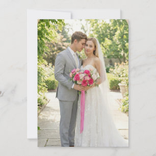 Invitation Jardin romantique rose Photo