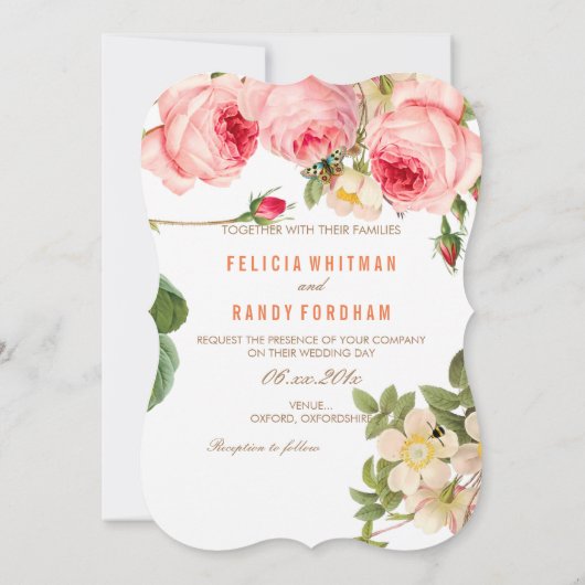 Invitation Jardin Rose de PixDezines (Dos)