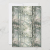 Invitation Jardin rose enchanté Lapin Jardin Anniversaire (Dos)