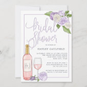 Invitation Jardin Rosé | Fête des mariées de dégustation (Devant)