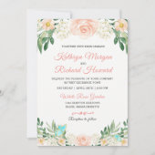 Invitation Jardin Rose Jardin d'aquarelle Blush Peach Inviter (Devant)