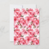 Invitation Jardin rose joli Arc floral Chic 25e anniversaire (Dos)