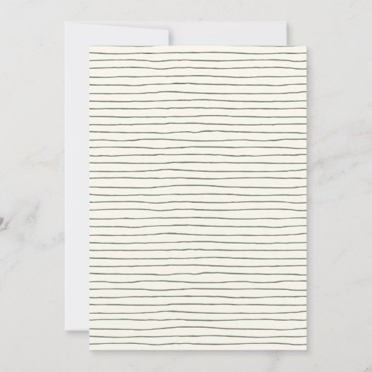 Invitation Jardin rose vert élégant Jardin Mariage fleuri (Dos)