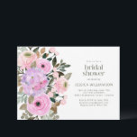 Invitation Jardin rose violet rustique Fête des mariées flora<br><div class="desc">Cette jolie invitation à la douche nuptiale présente une belle aquarelle fleurie de jardin rustique en rose et violet. Pour cette conception, la plupart du texte peut être customisé directement sur zazzle. Si vous souhaitez utiliser cette conception pour un autre événement, c'est-à-dire baby shower, fiançailles, envoyez-moi un courriel à opalellery@gmail.com...</div>
