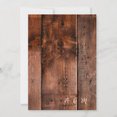 Invitation Jardin Rustique Couples Je fais Dîner De Répétitio (Dos)