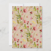 Invitation Jardin rustique du vin rouge | N'Importe Quel Âge  (Dos)