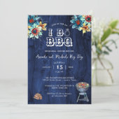 Invitation Jardin Rustique en bois Je fais Dîner de répétitio (Debout devant)