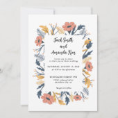 Invitation Jardin Rustique Fleur sauvage Floral Mariage (Devant)